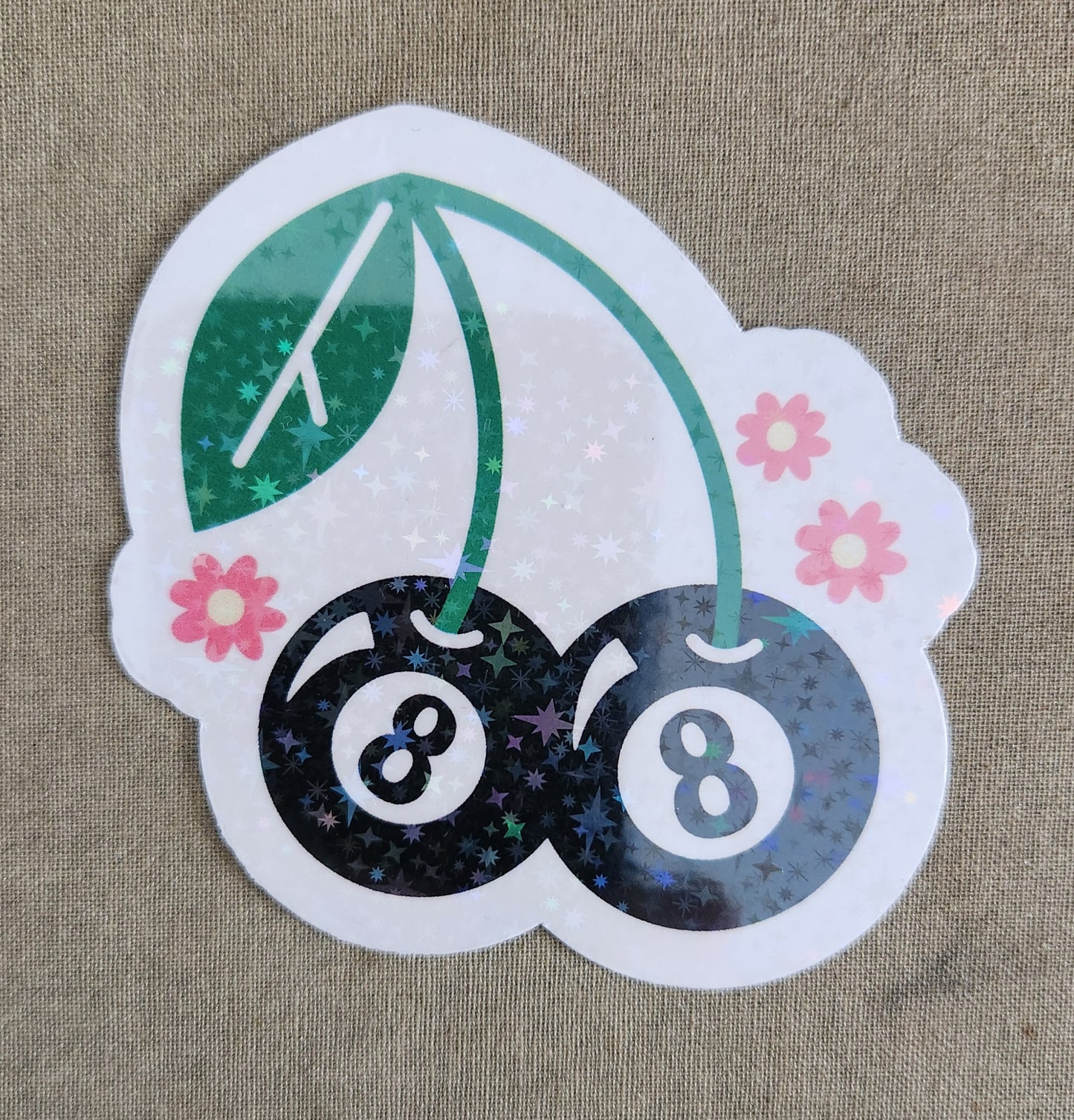 Cherry 8 Balls Sticker