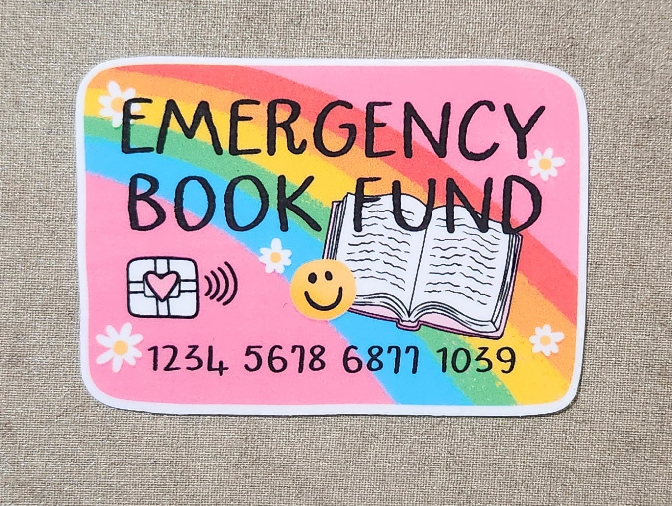 Emergency Book Fund Sticker