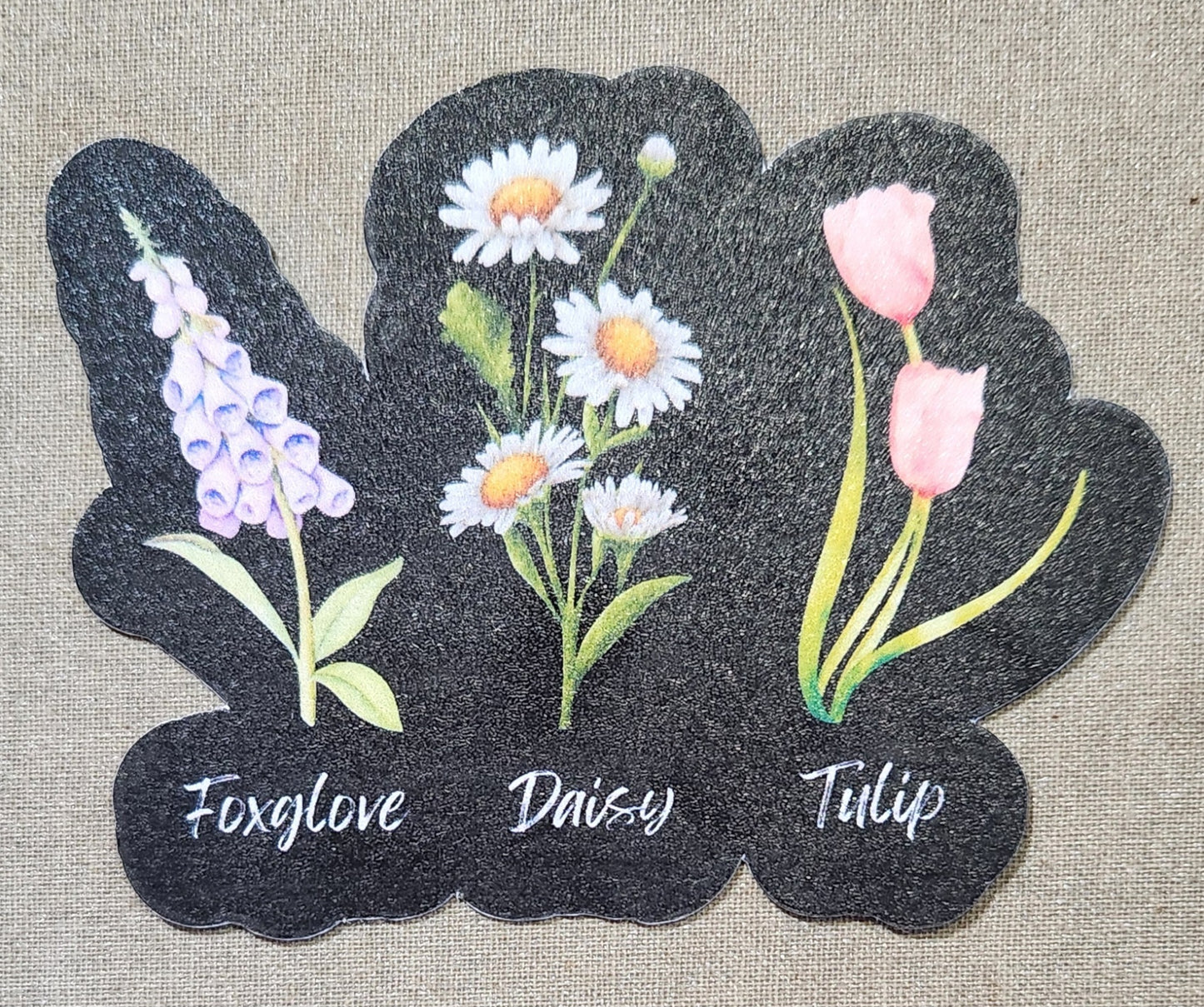 Foxglove Daisy Tulip Sticker