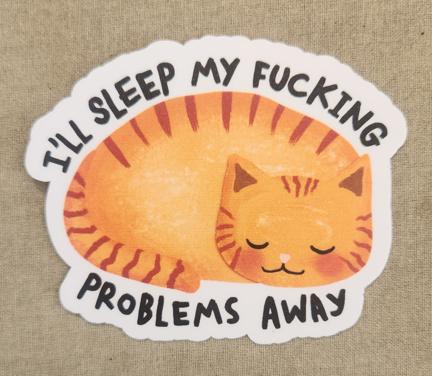 I'll Sleep My Fucking Problems Away Sticker
