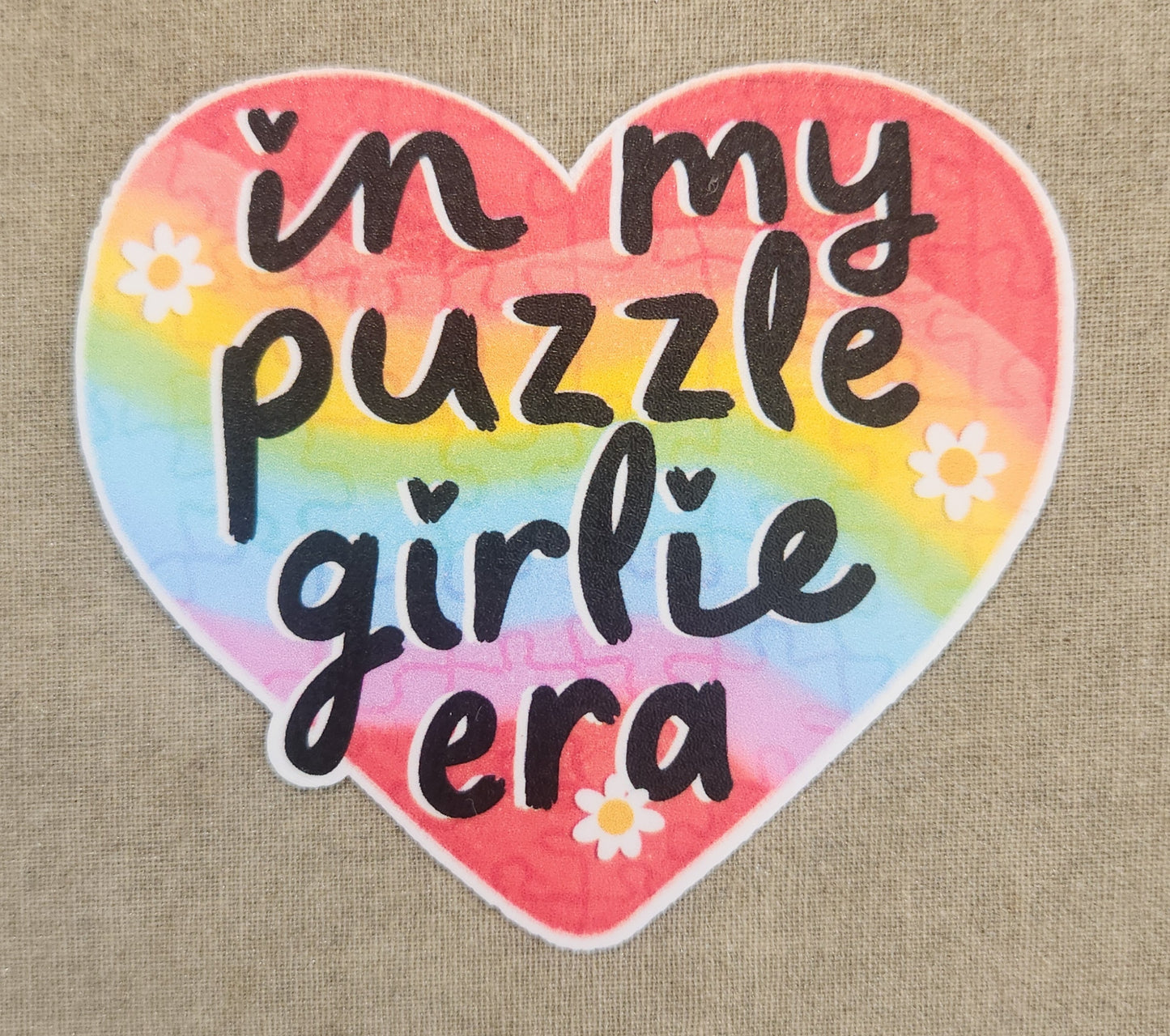 In My Puzzle Girlie Era Sticker