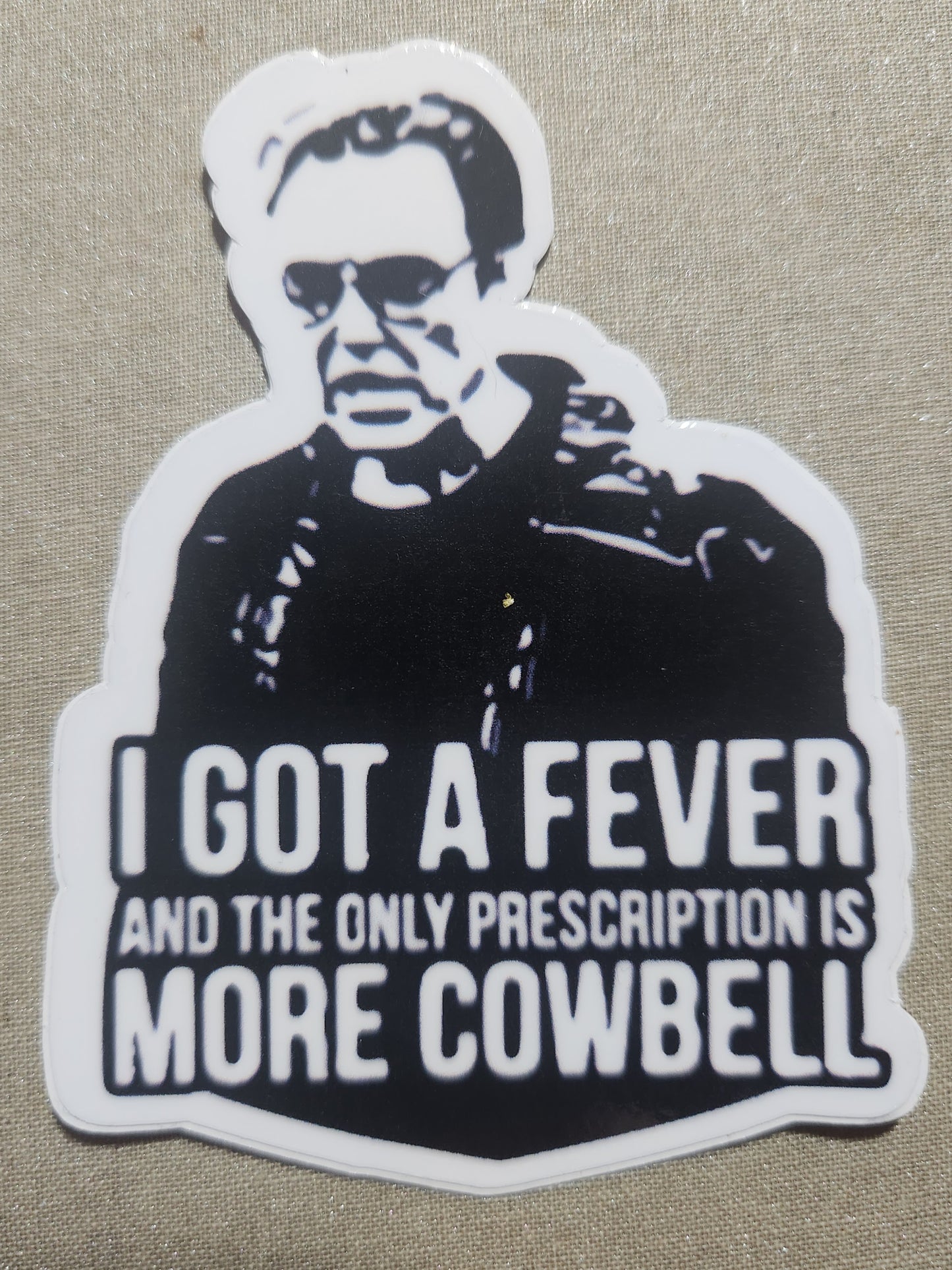 More Cowbell Sticker