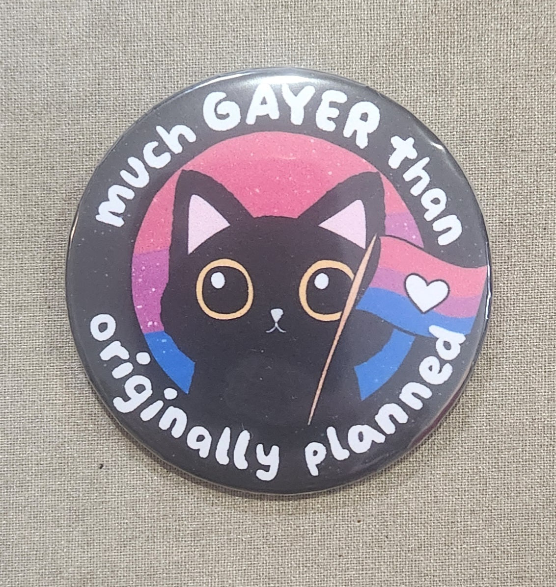 Much Gayer Than Originally Planned Bisexual Pride Magnet