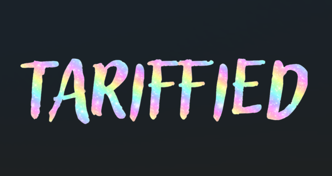 Tariffied T-Shirt Rainbow Text (Inspired by Lizzo's SNL Appearance)