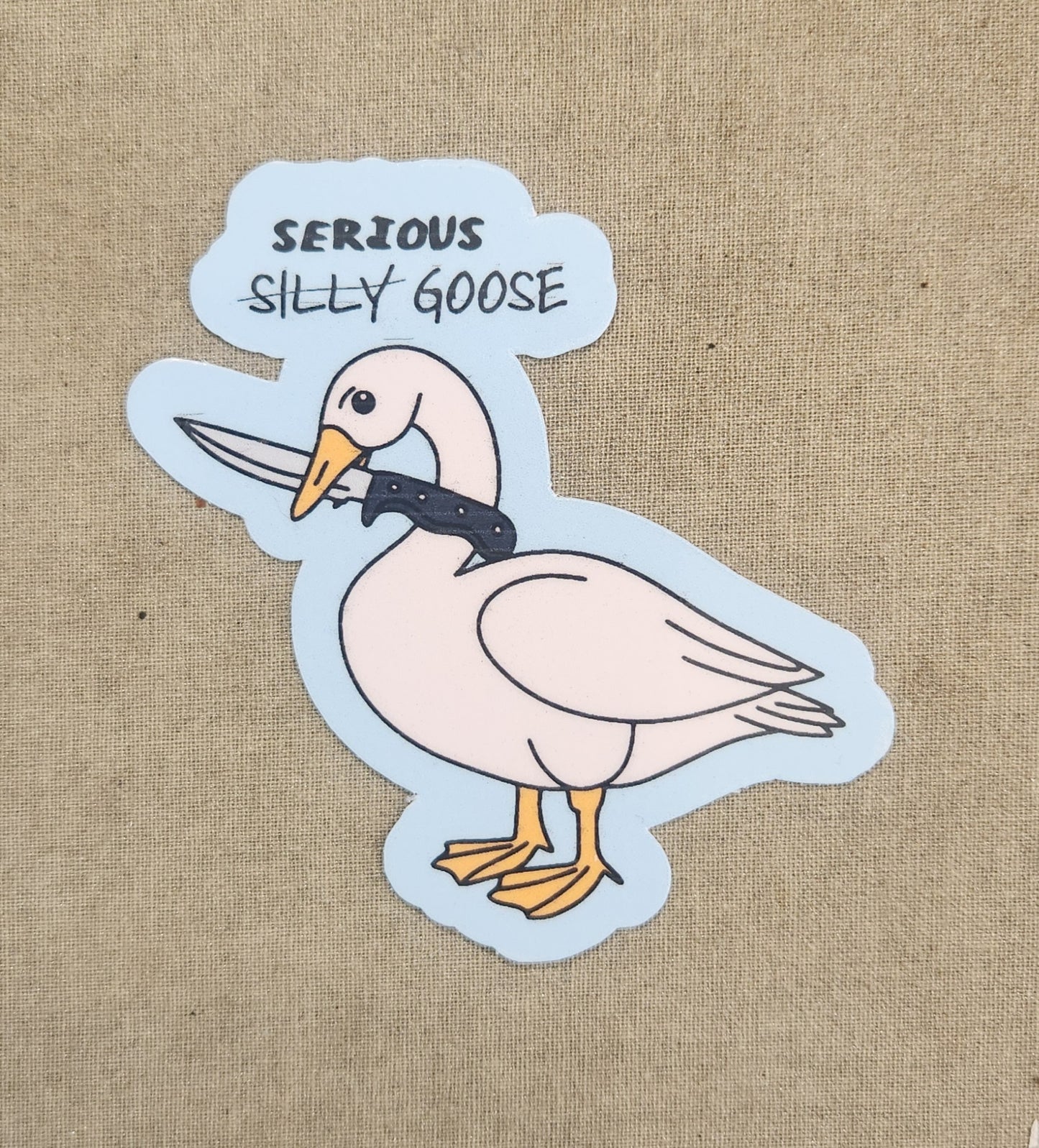 Serious Silly Goose Sticker