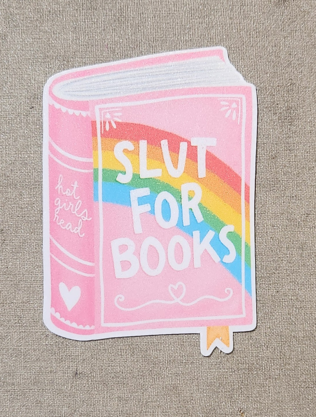 Slut For Books Sticker