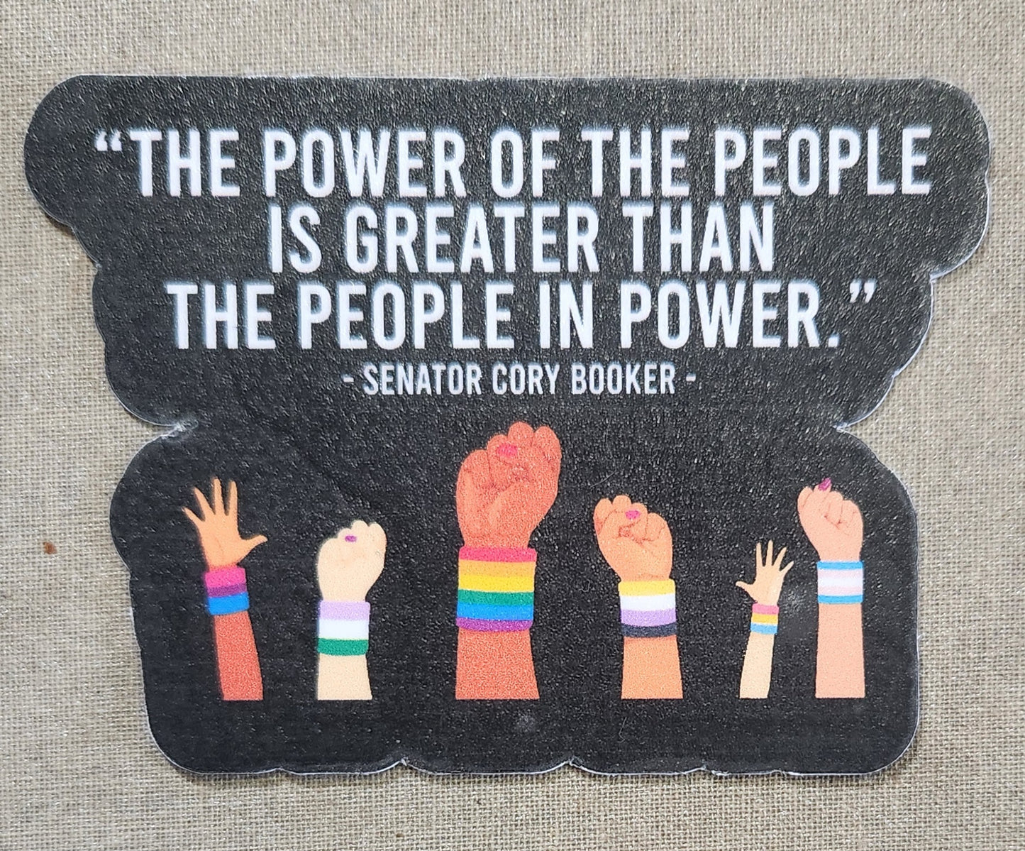 The Power of the People is Greater Than the People in Power Sticker
