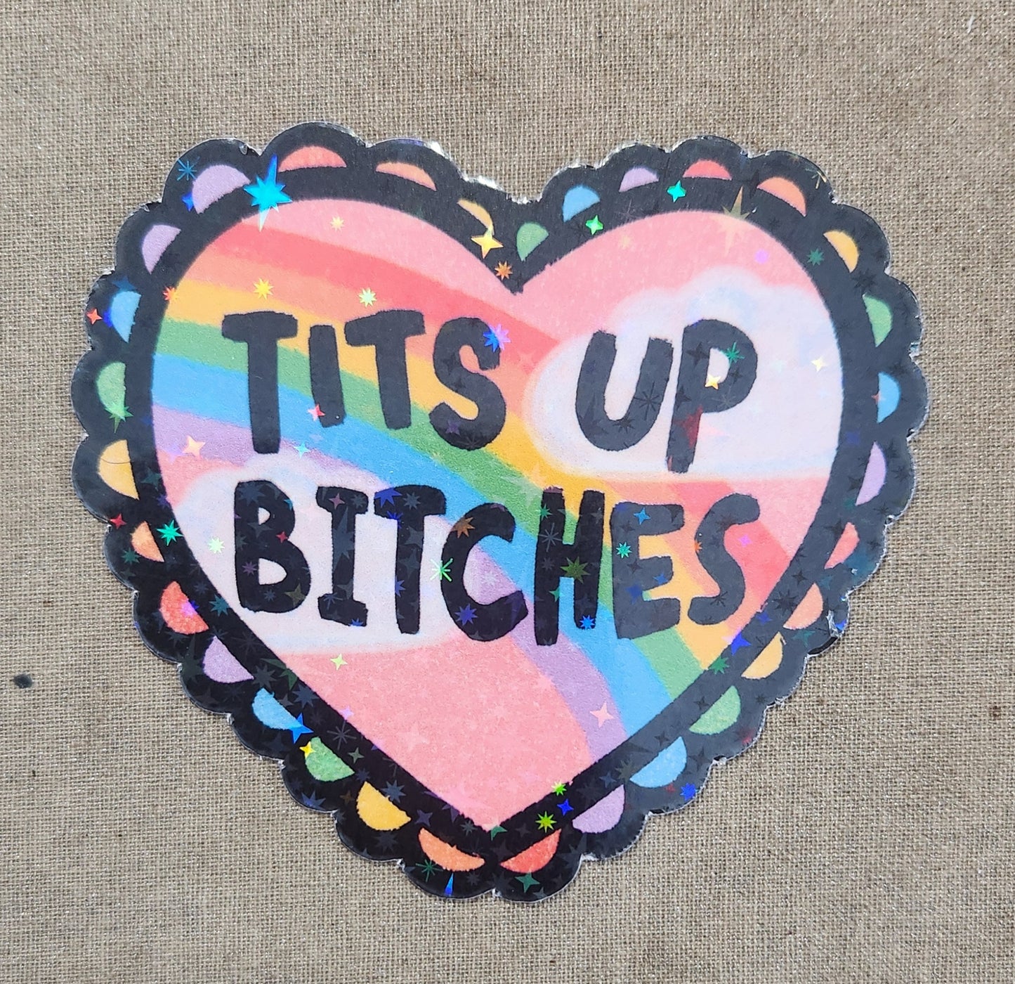 Tits Up Bitches Sticker
