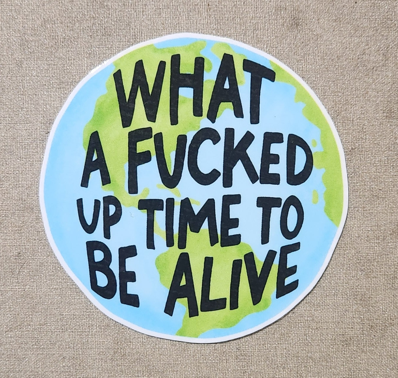 What A Fucked Up Time To Be Alive Sticker