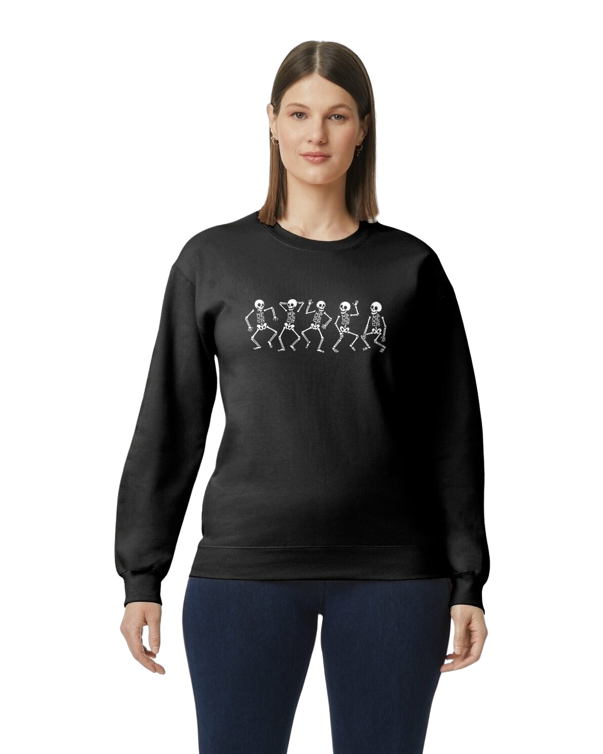 Skellie Subtle Fuck Donald Trump Sweatshirt