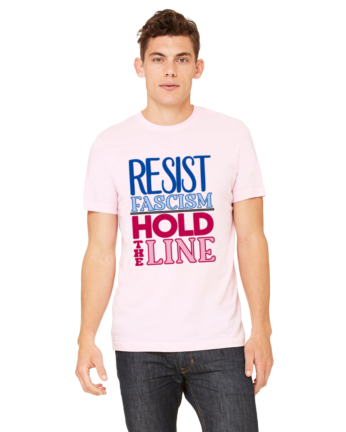 Resist Fascism - Hold the Line T-Shirt (Collaboration with Steph Day)