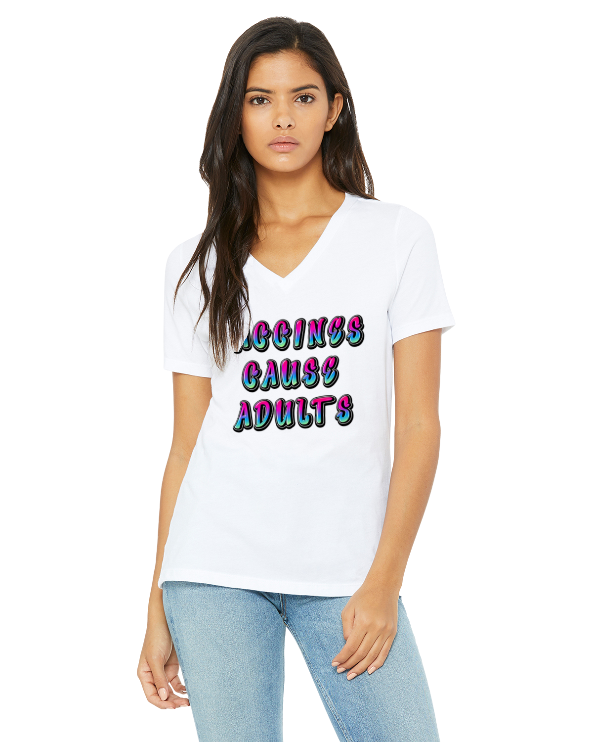 Vaccines Cause Adults T-Shirt (Graffiti Edition)