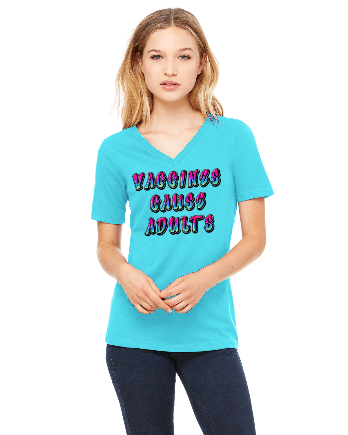 Vaccines Cause Adults T-Shirt (Graffiti Edition)