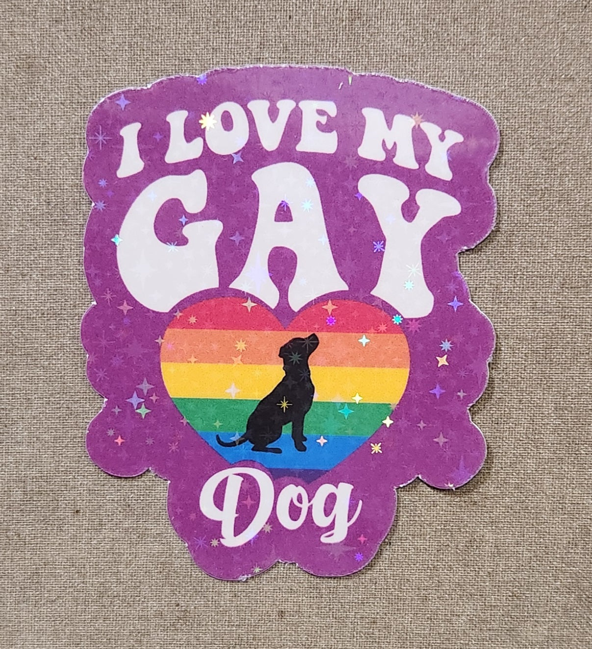 I Live My Gay Dog Sticker
