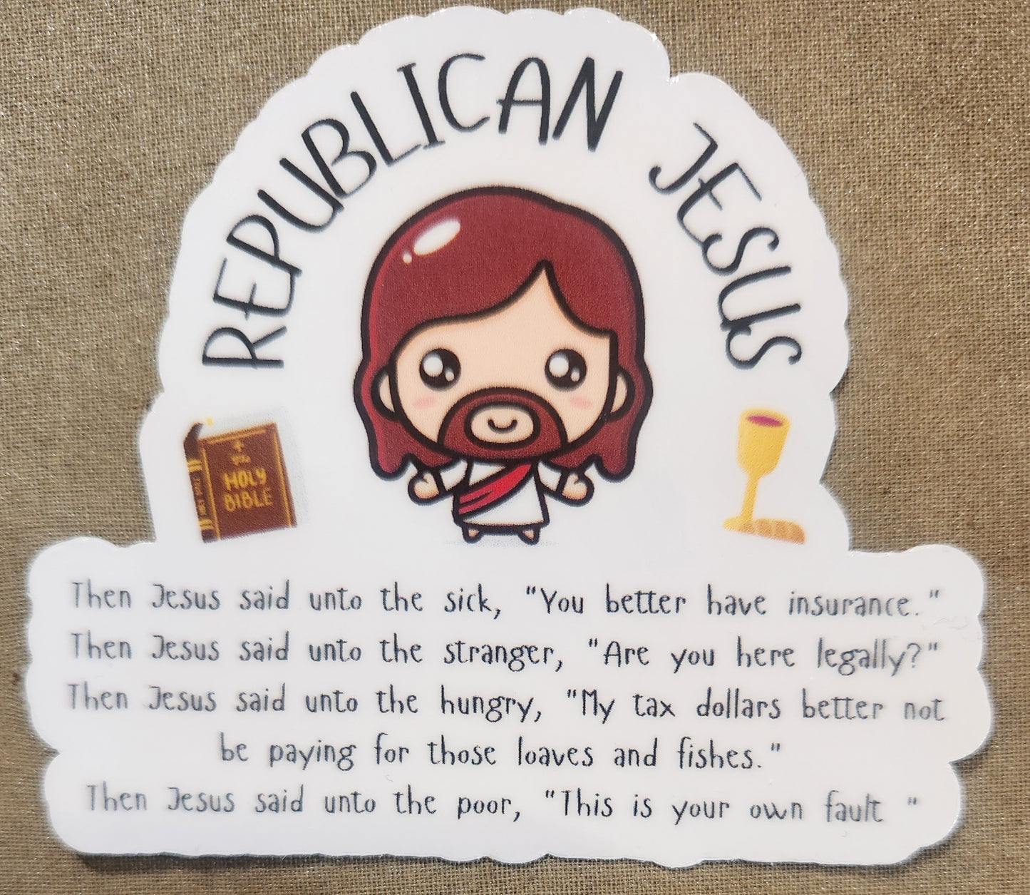 Republican Jesus Sticker