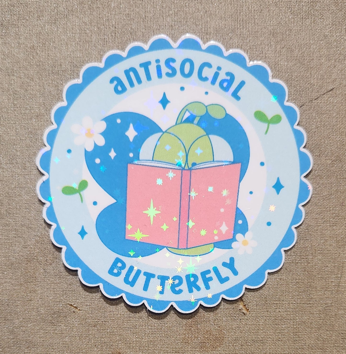 Antisocial Butterfly Sticker