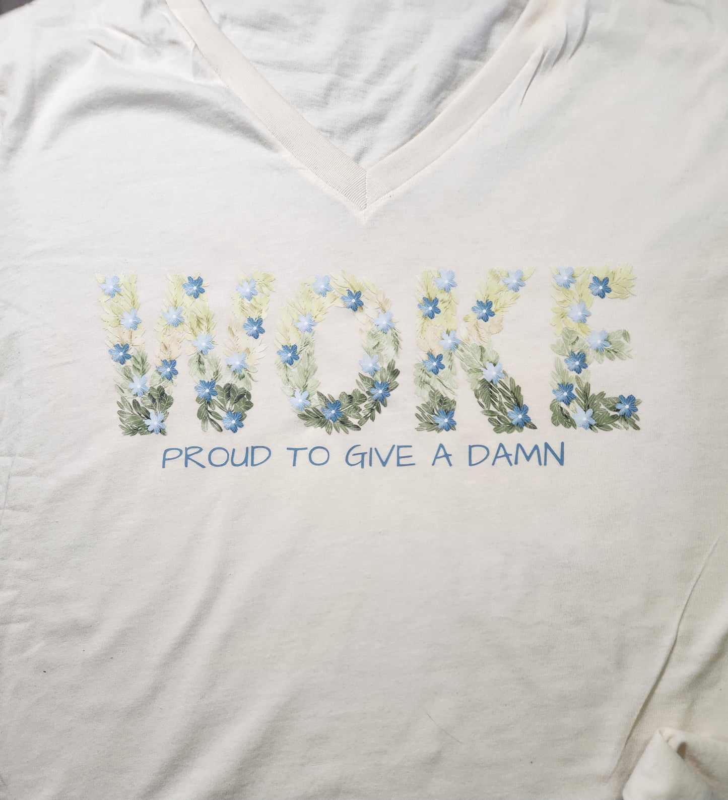 Woke Proud To Give a Damn T-shirt