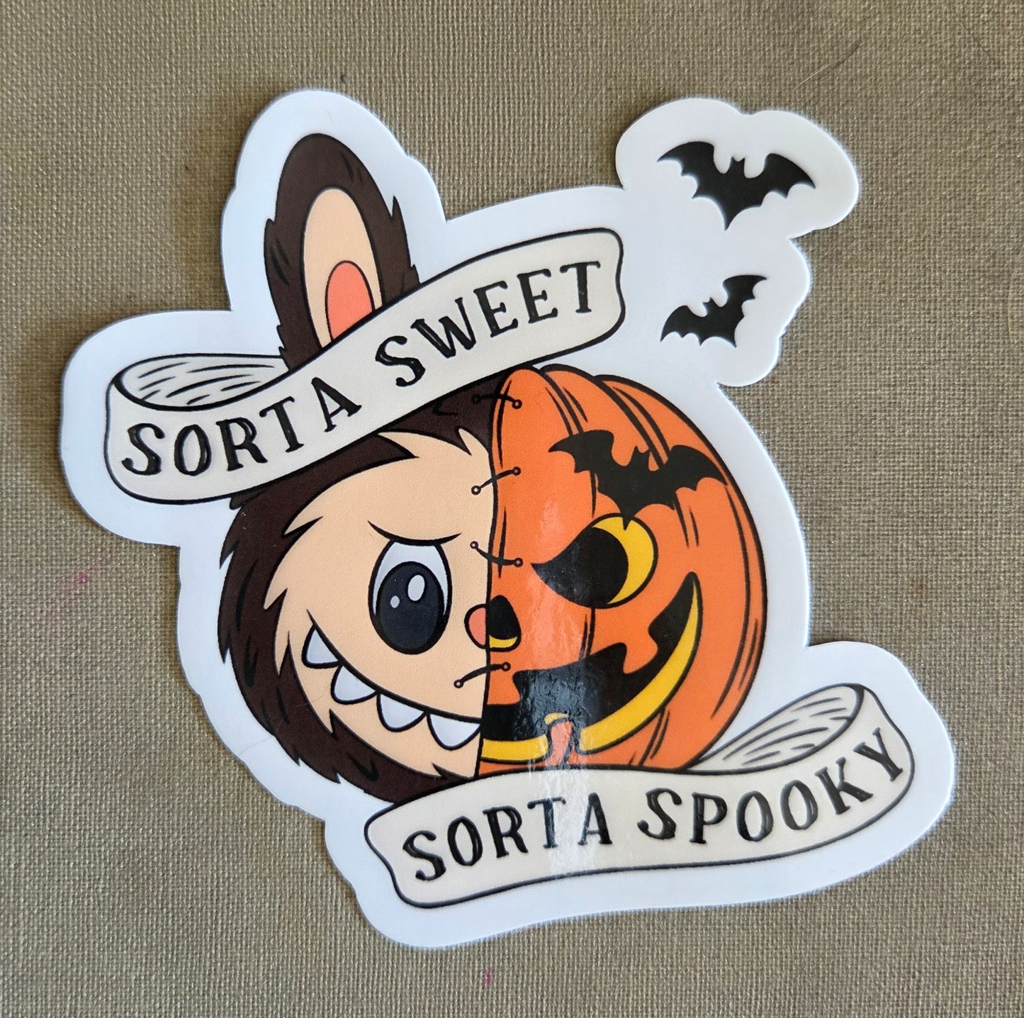 Sorta Sweet Sorta Spooky Labubu Sticker