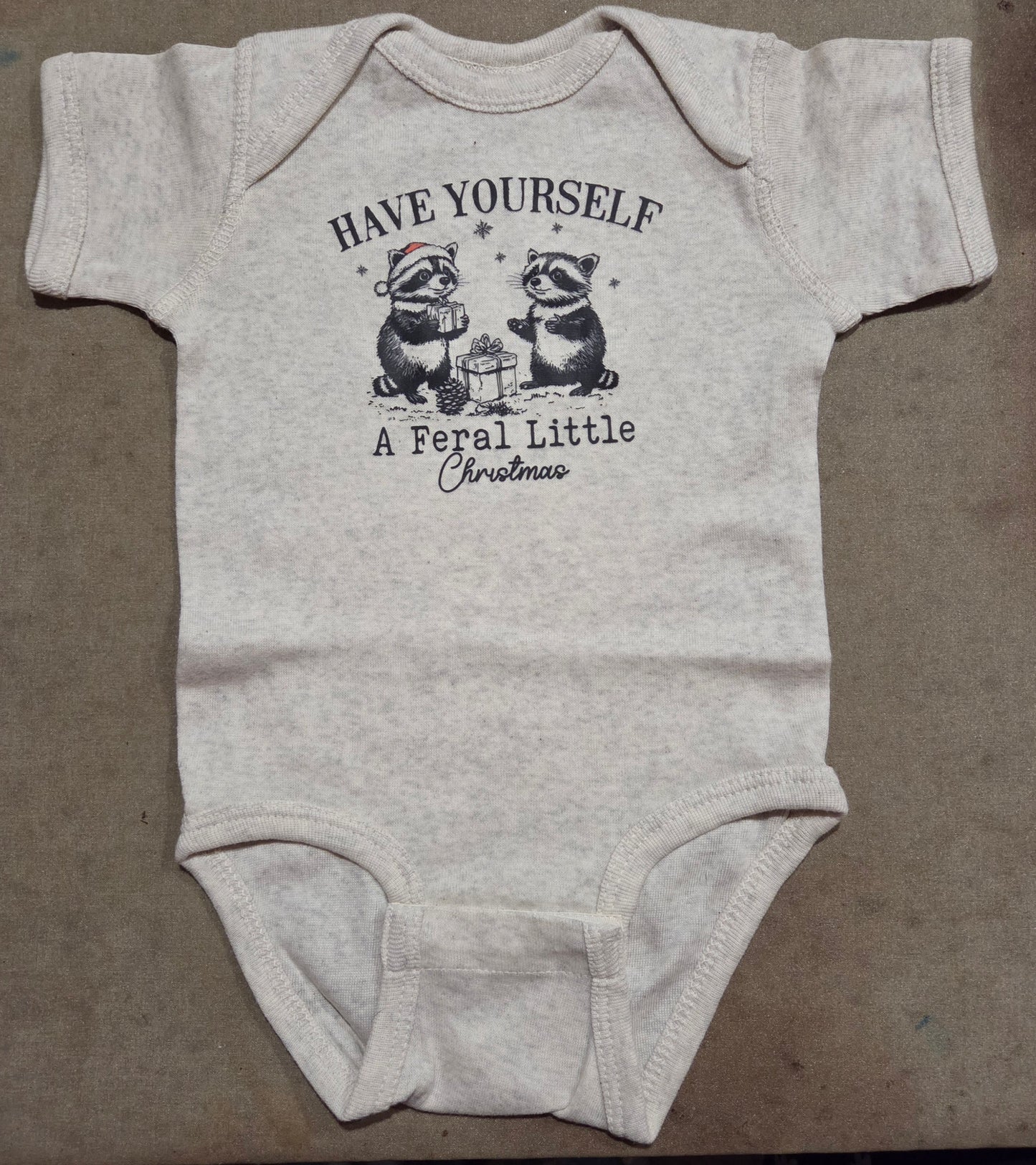 Have Yourself A Feral Little Christmas Onesie