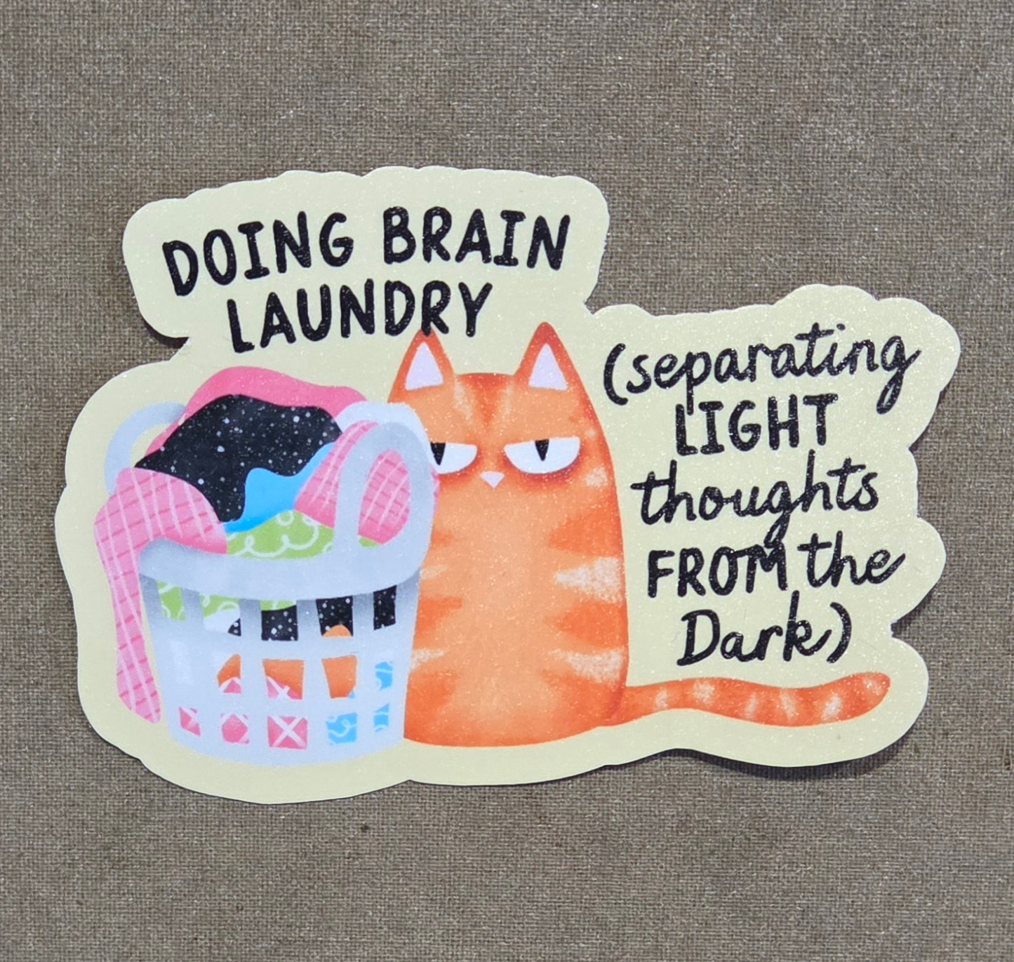 Doing Brain Laundry Sticker