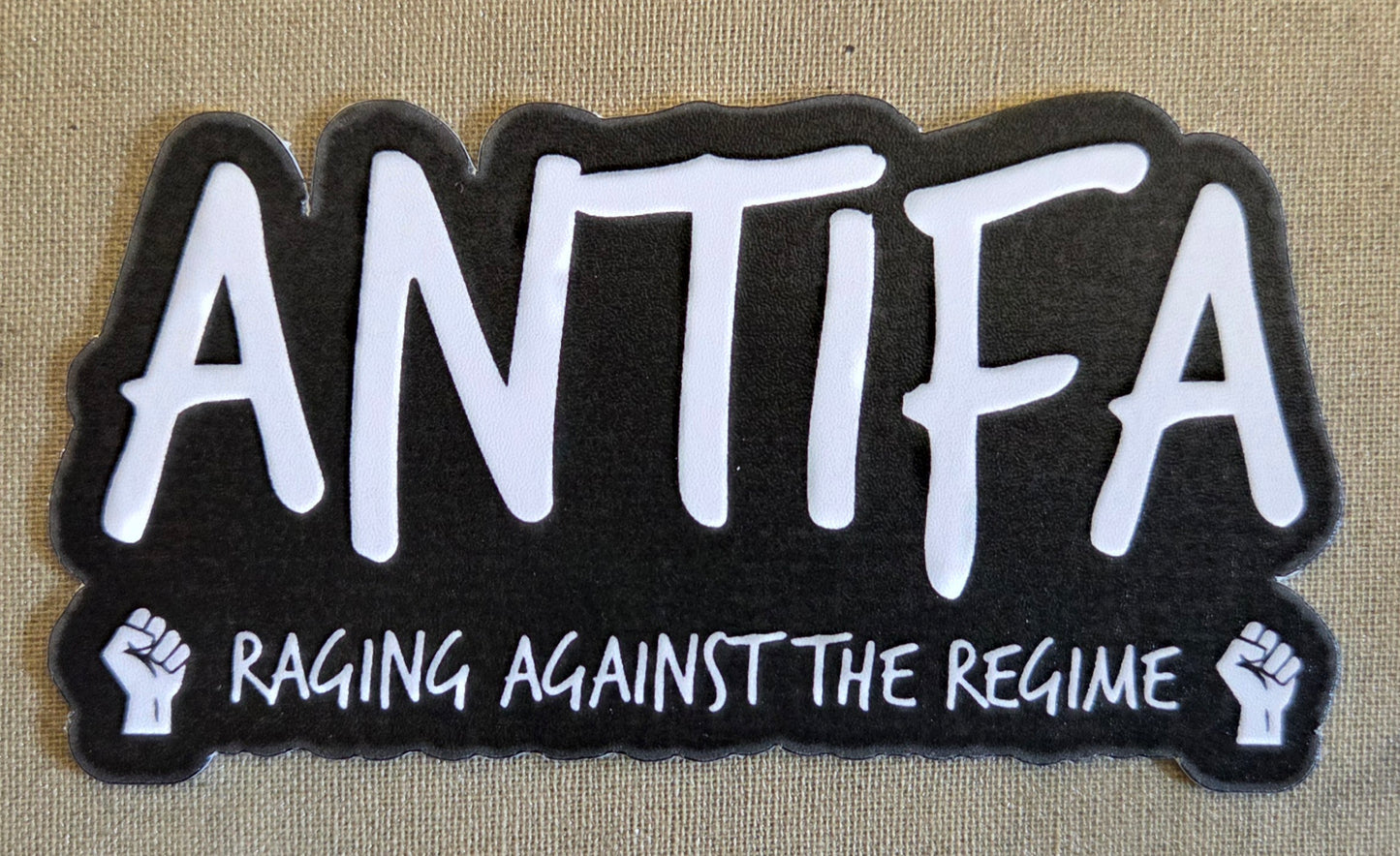 ANTIFA Raging Against the Regime Sticker