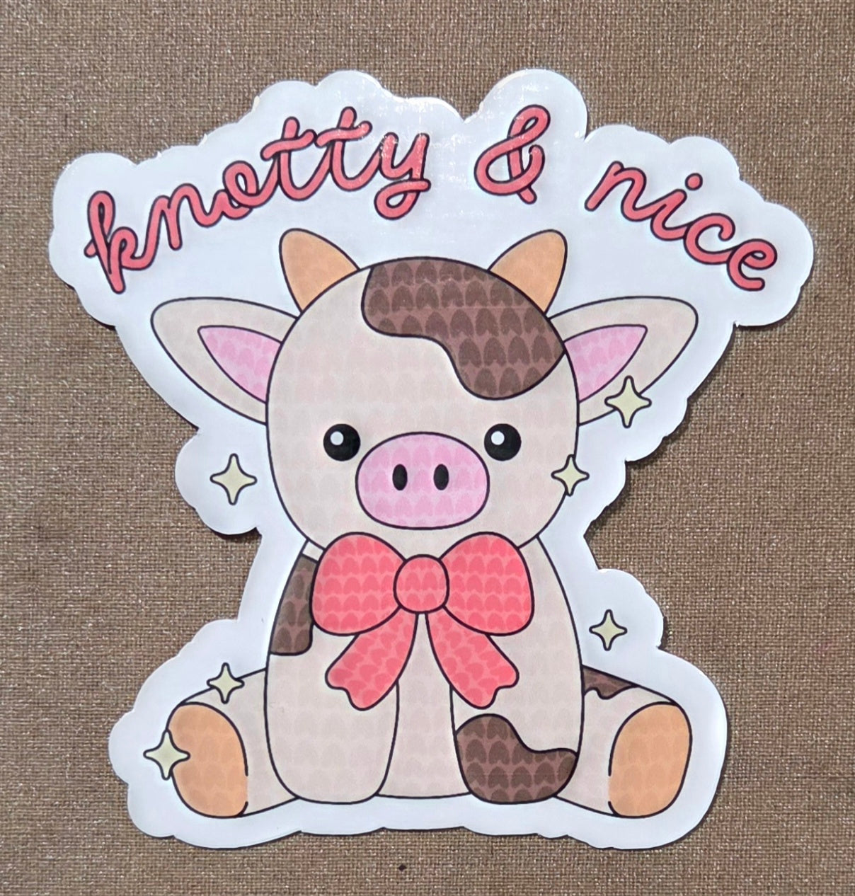 Knotty & Nice Highland Cow Sticker