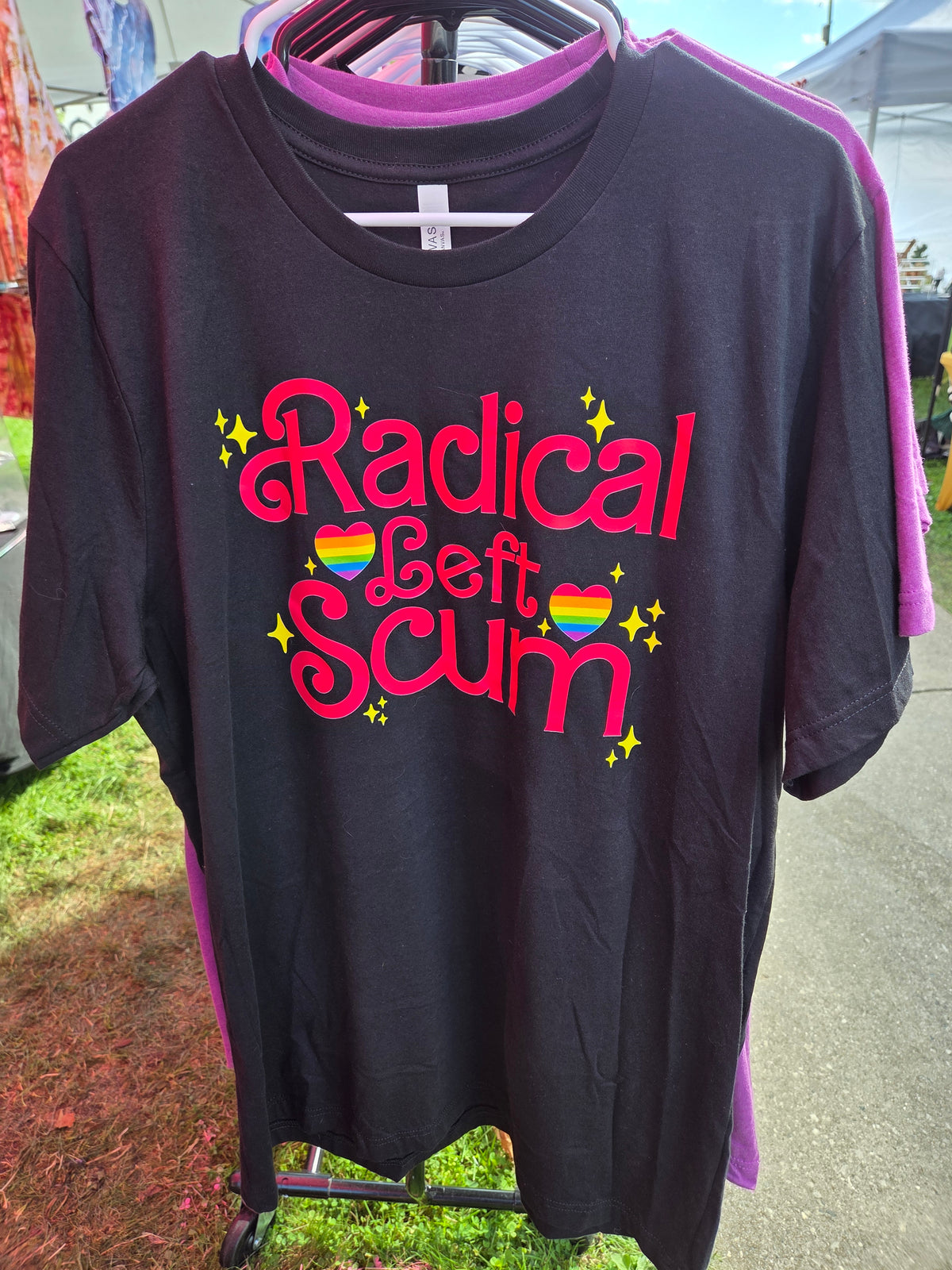 Radical Left Scum T-Shirt Size XL Heather Black