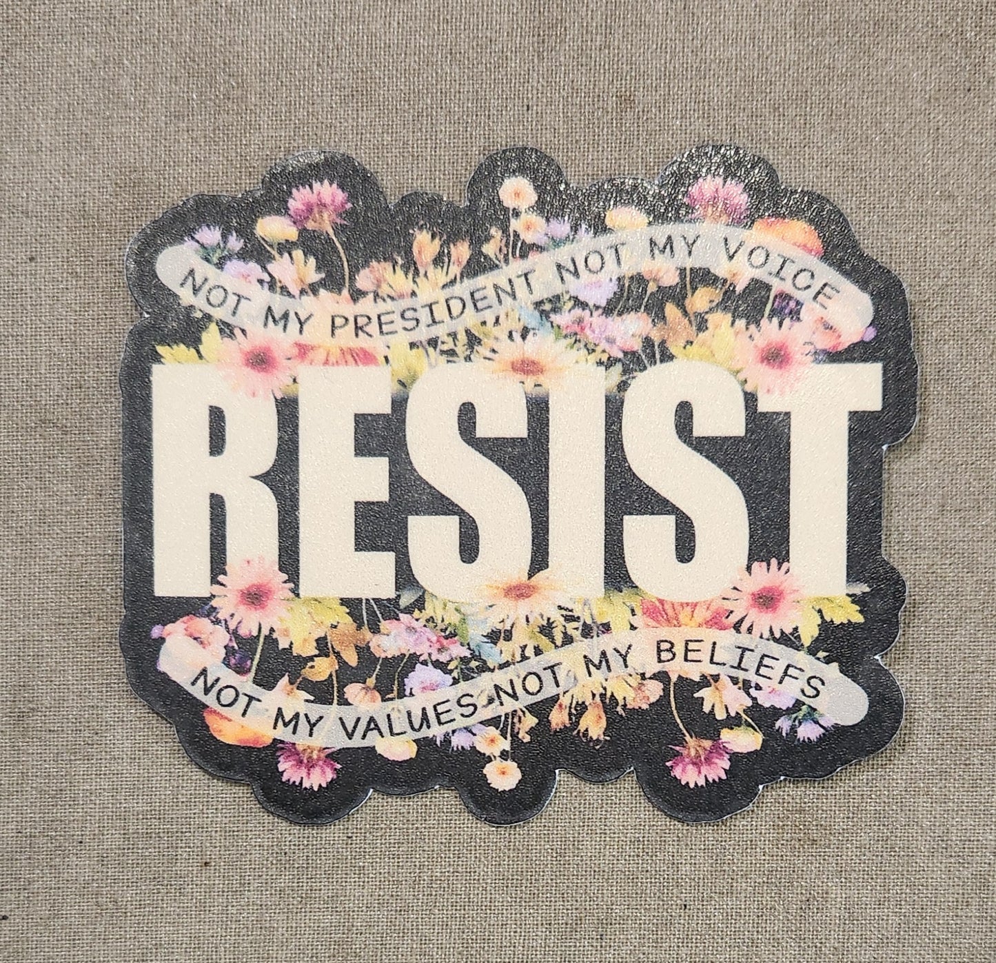 Floral Resist Sticker