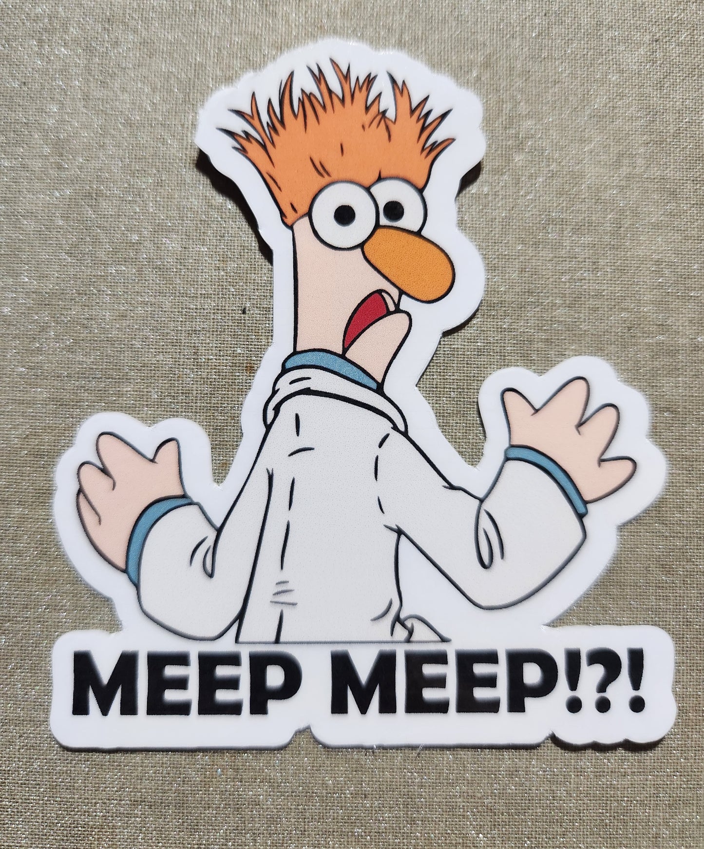 MEEP MEEP Beaker Sticker