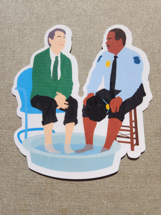 Mr. Rogers and Officer Clemmons Swimming Pool Sticker