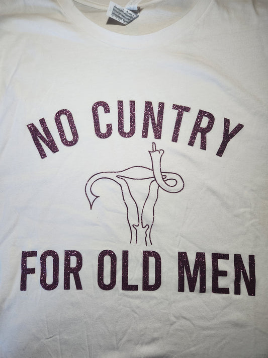 No Cuntry For Old Men T-Shirt (White 2X)