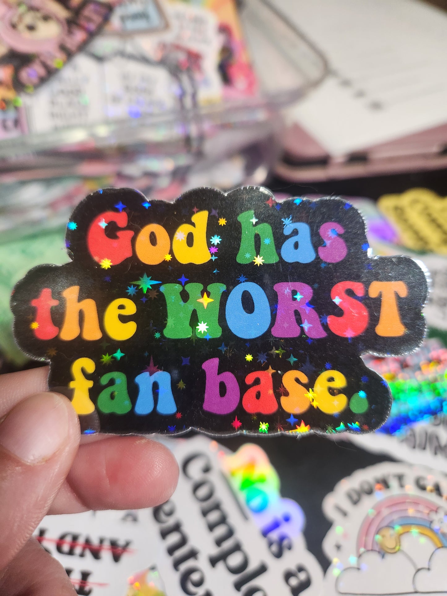 God Has the WORST Fan Base Sticker