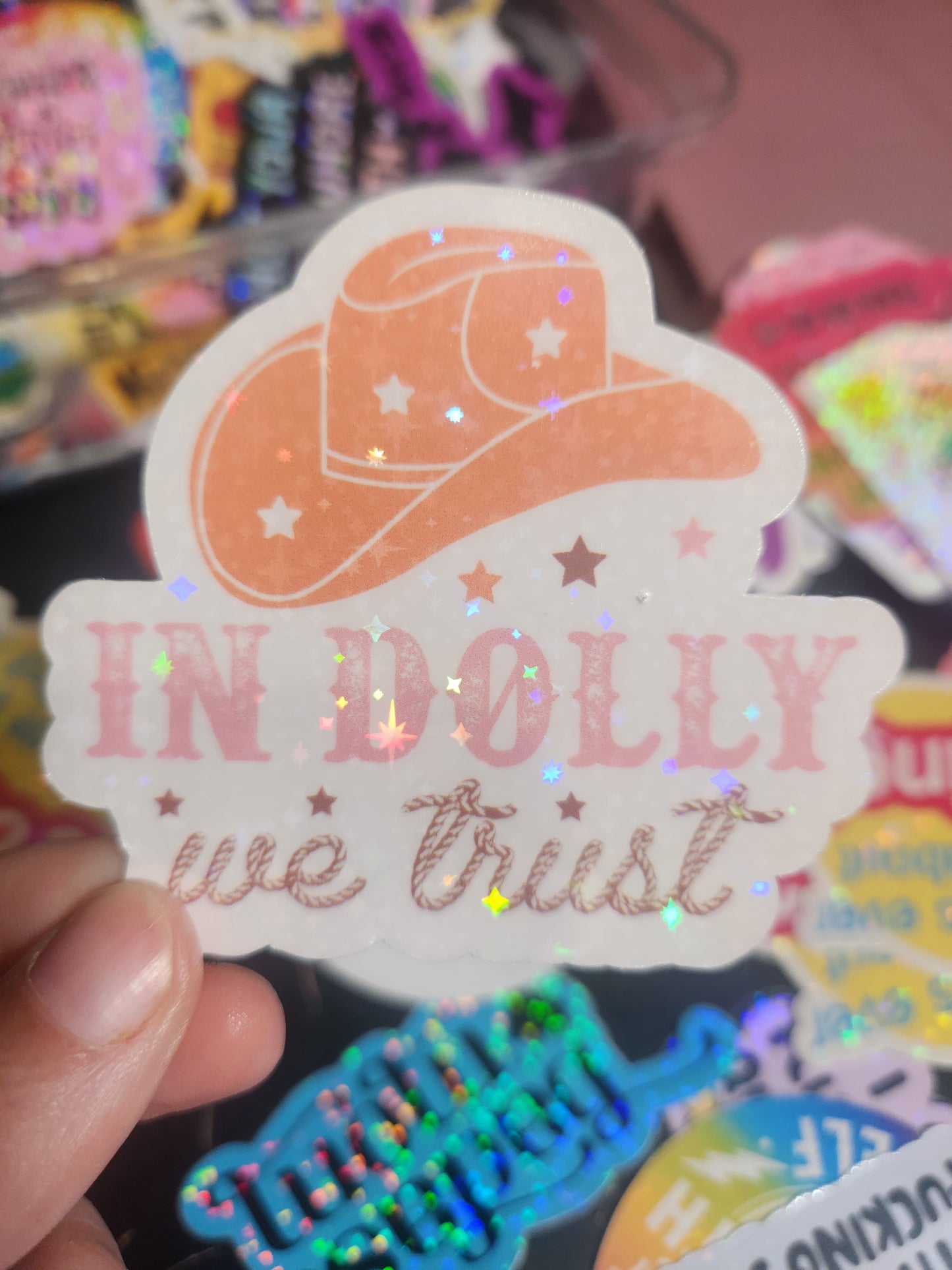 In Dolly We Trust Sticker