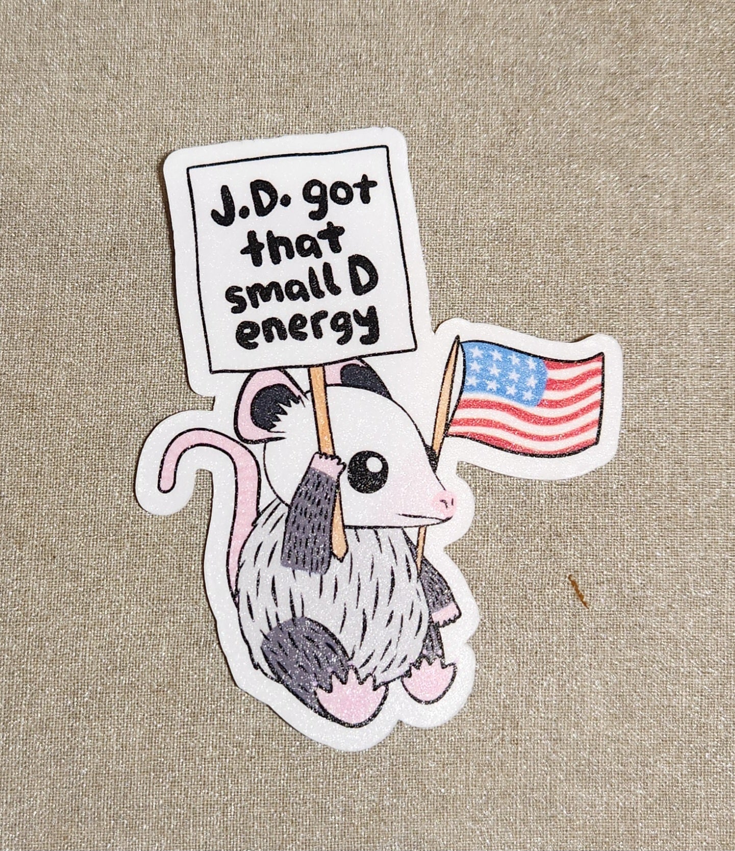 J.D. Got That Small D Energy Sticker