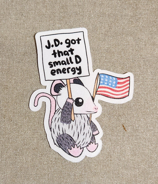 J.D. Got That Small D Energy Sticker