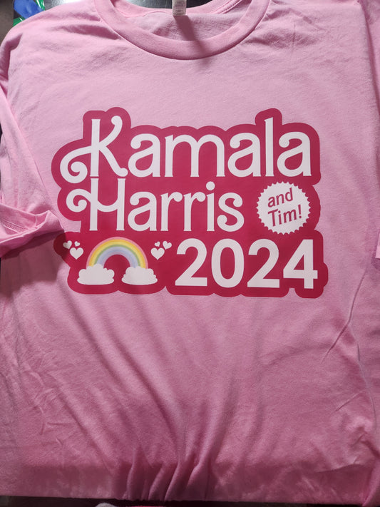 Kamala Harris (And Tim!) Barbie T-Shirt