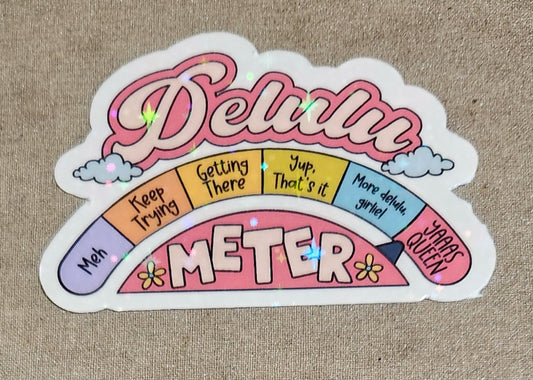 Delulu Meter Sticker