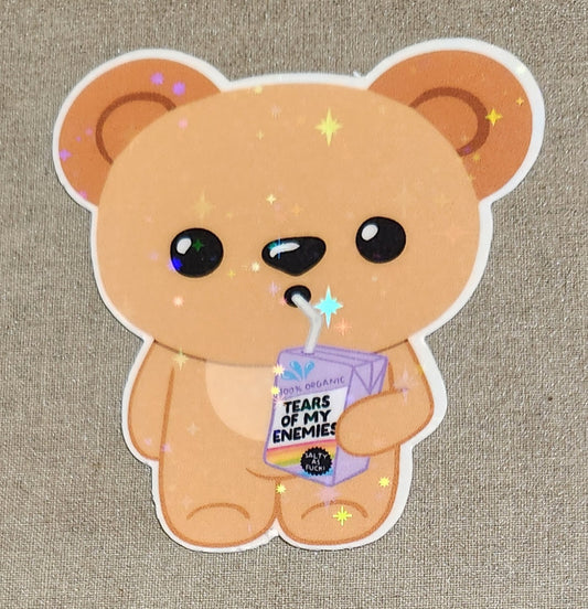 Tears of My Enemies Teddy Bear Sticker