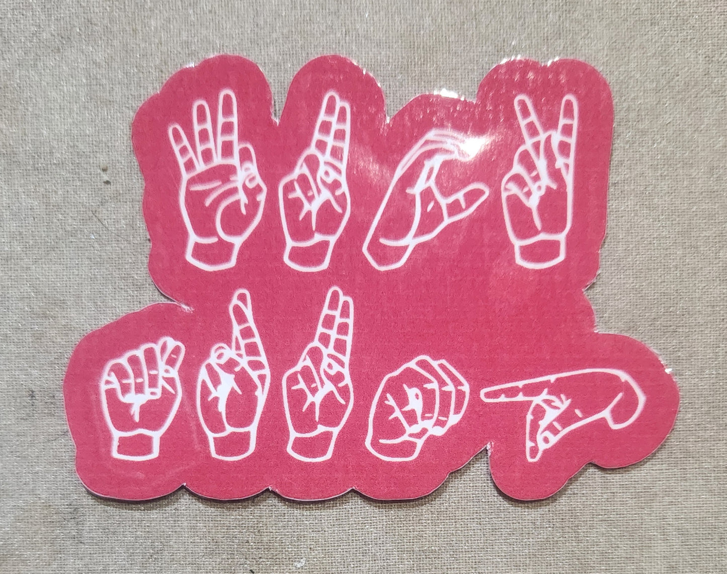 Fuck Trump ASL Sticker