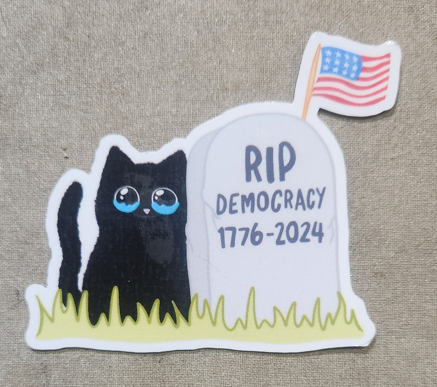 RIP Democracy Sticker