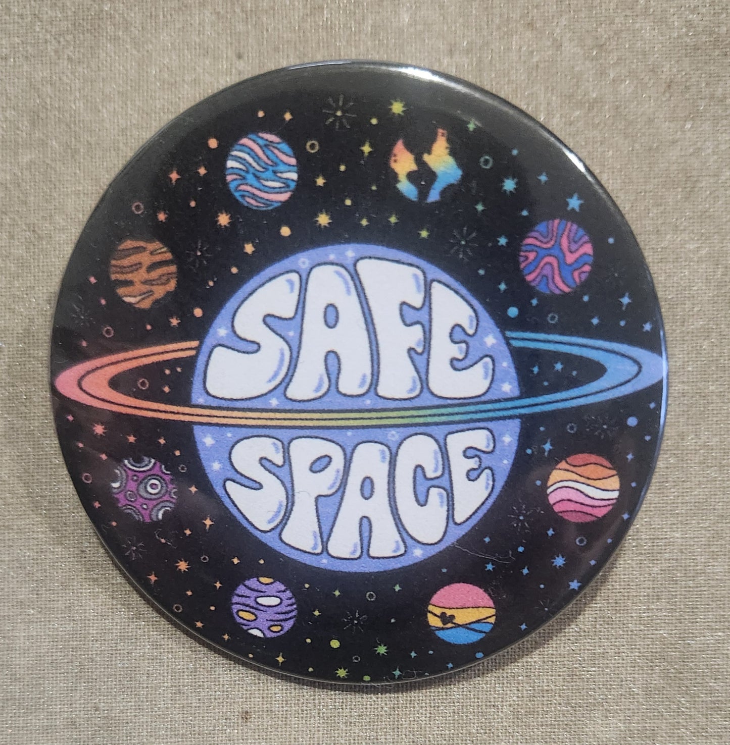 Safe Space 2.25 inch Pinback Button