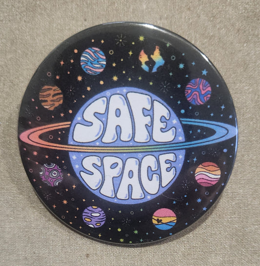 Safe Space 2.25 inch Pinback Button