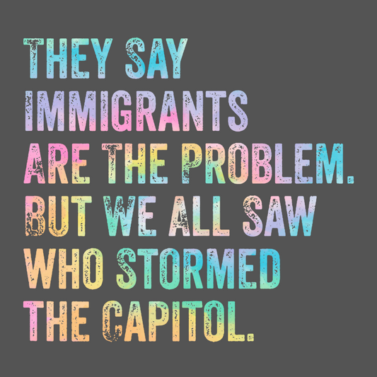 They Say Immigrants Are the Problem T-Shirt