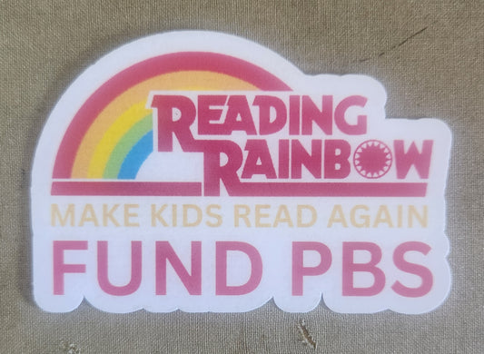 Reading Rainbow Fund PBS Sticker
