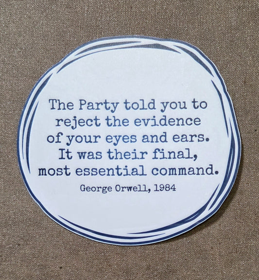1984 Quote Sticker