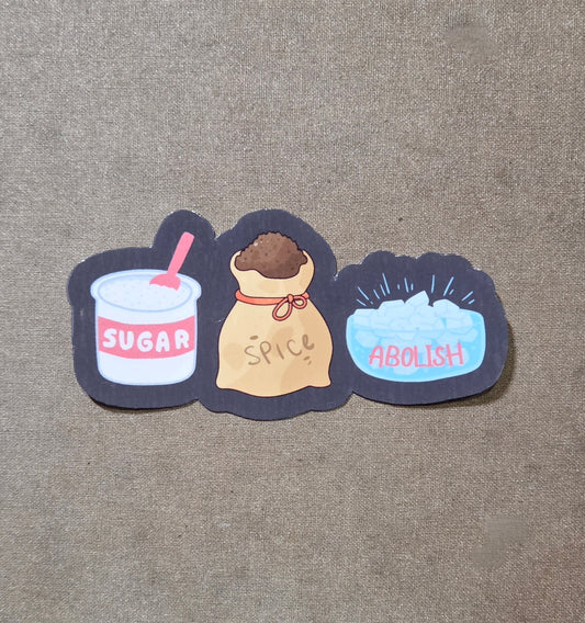 Sugar Spice Abolish ICE Sticker