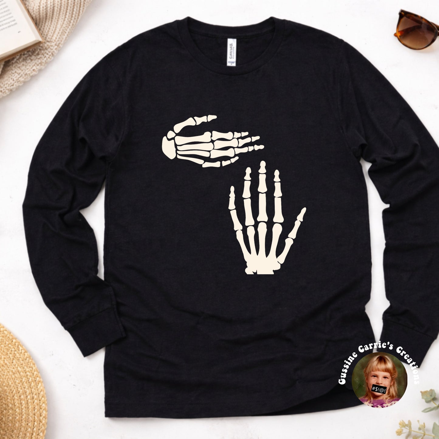 Michigan Skellie Hands T-Shirt (Long Sleeve)
