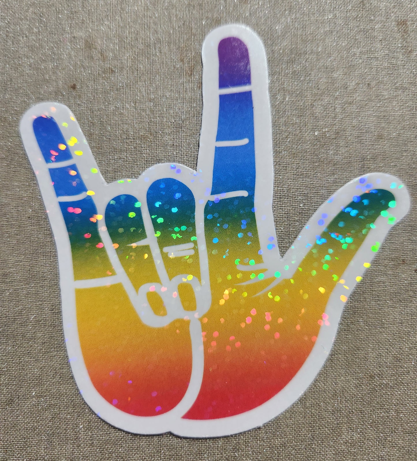 ASL Pride Love Sticker