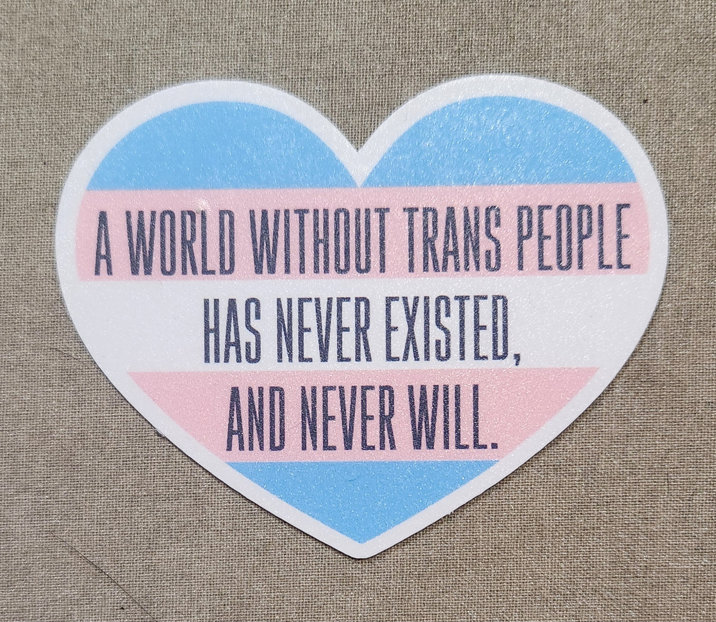 A World Without Trans People Has Never Existed And Never Will Sticker