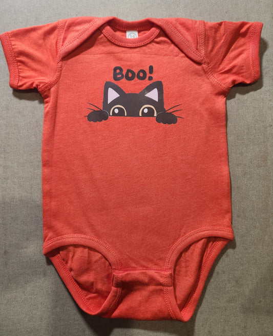 Boo! Black Kitty Onesie